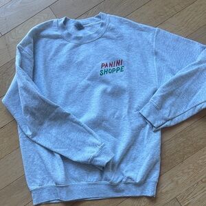 Anthony & Son Panini Shoppe Light Gray Crewneck Sweatshirt